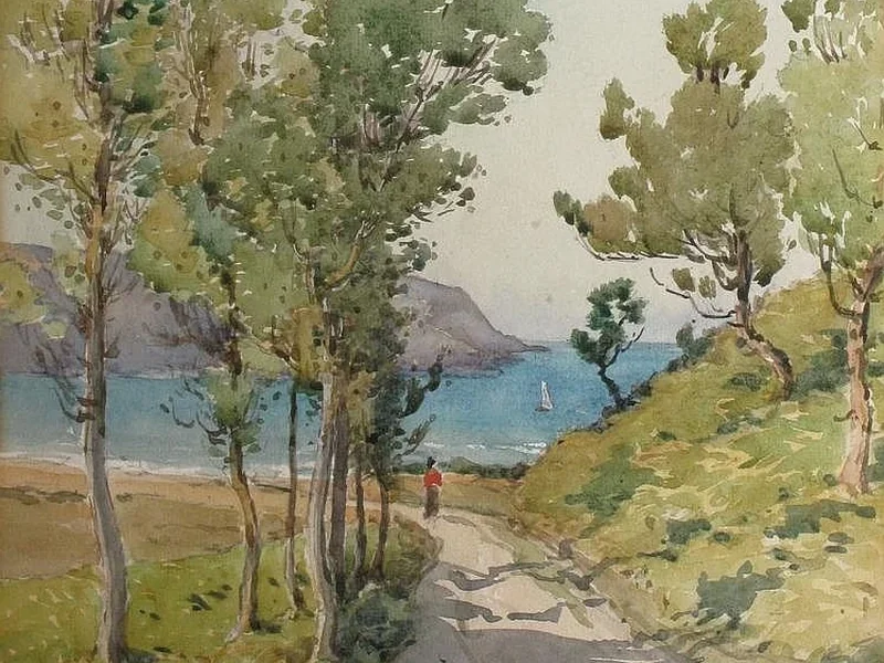 1850-Ernest G. Designolle - Sentiero costiero